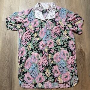 Victoria's Secret Vintage Gold Label Nightgown Women's Size‎ M/L Floral Satin